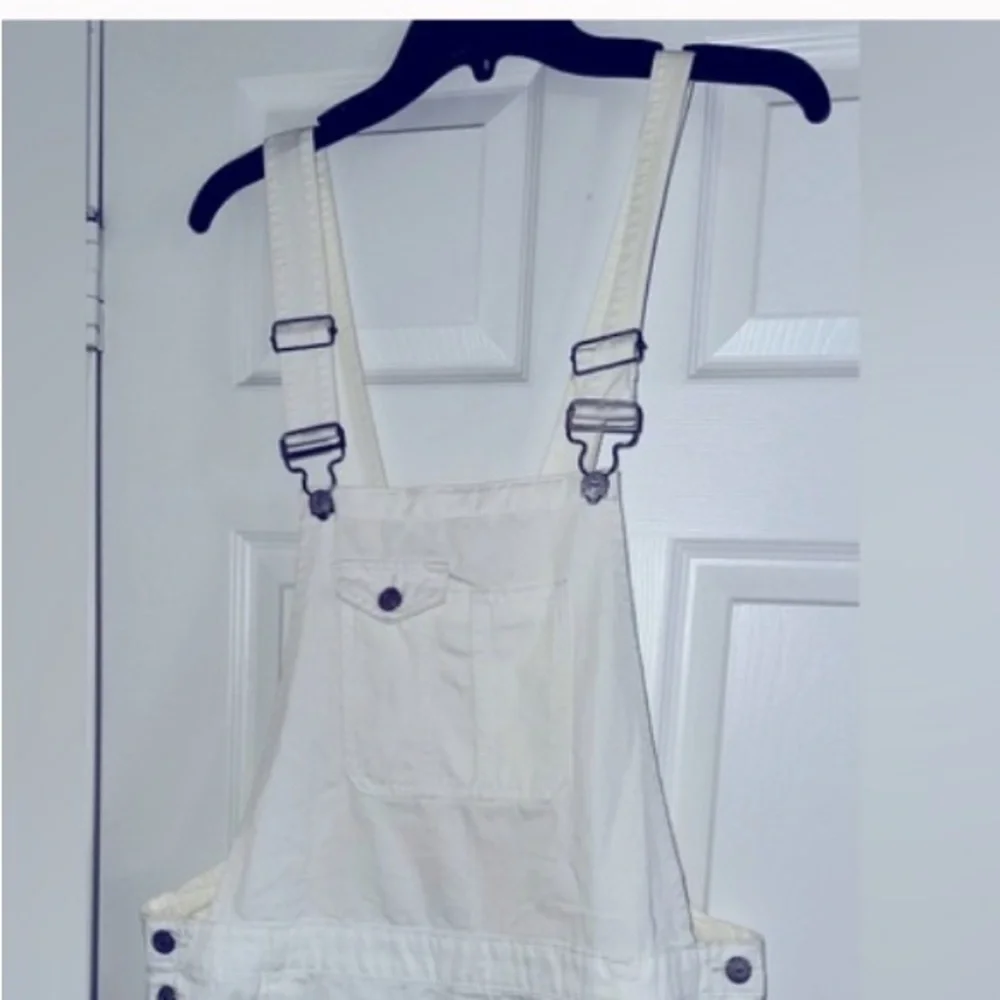 Vintage lei overall shorts white women’s XS new without tags - Picture 4 of 9